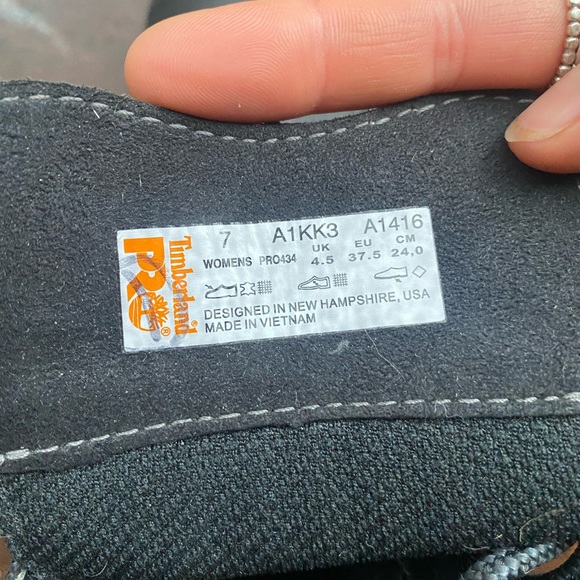 Black Timberland Boots (steel toe) - Picture 4 of 4